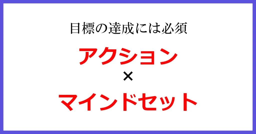 アクションxマインドセット